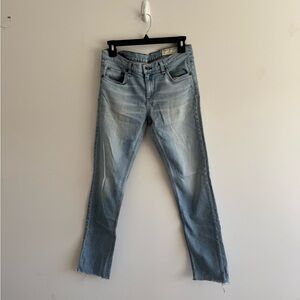 Rag & Bone Light Blue Straight Leg Jeans